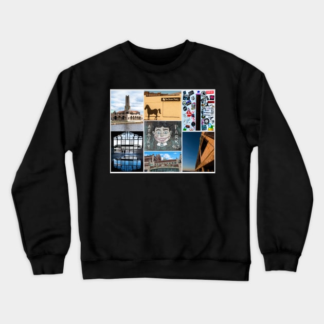 Asbury Park Collage Crewneck Sweatshirt by fparisi753